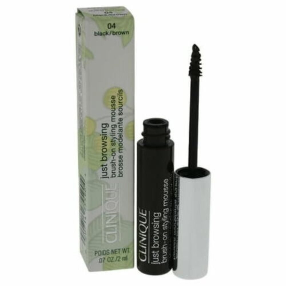 Just Browsing Brush-On Styling Mousse - # 04 Black/Brown by Clinique for Women -